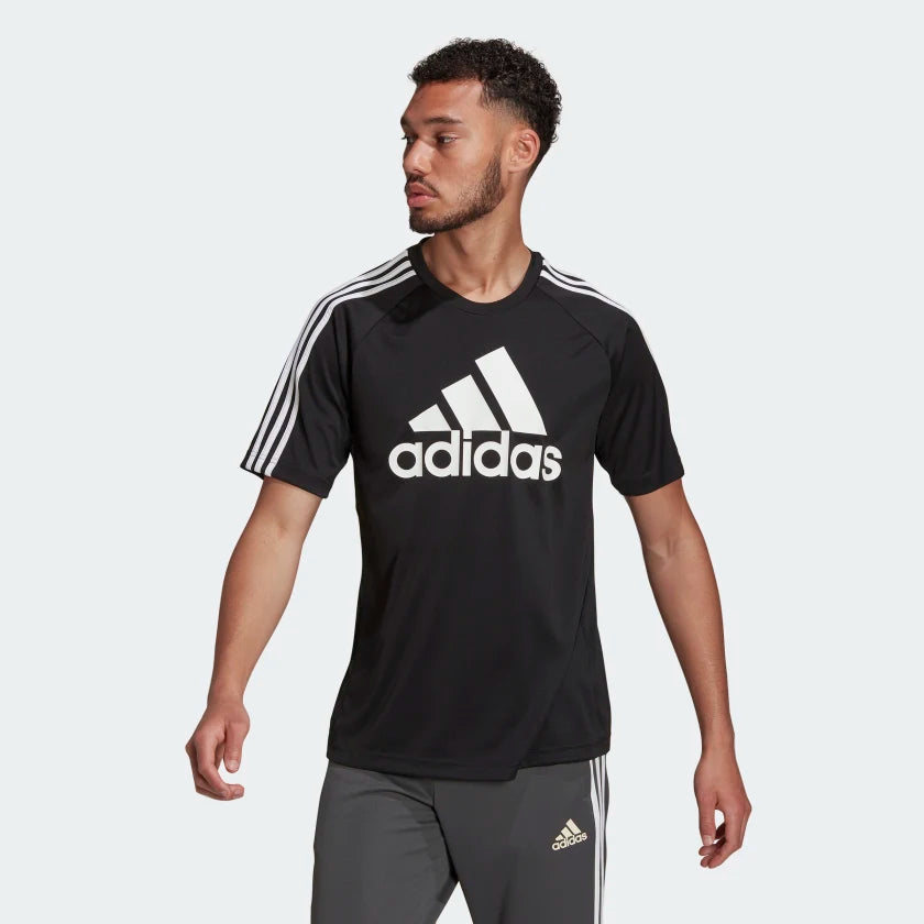 Adidas Men Aeroready Sereno Logo Football Jersey on www.NeosSports.com