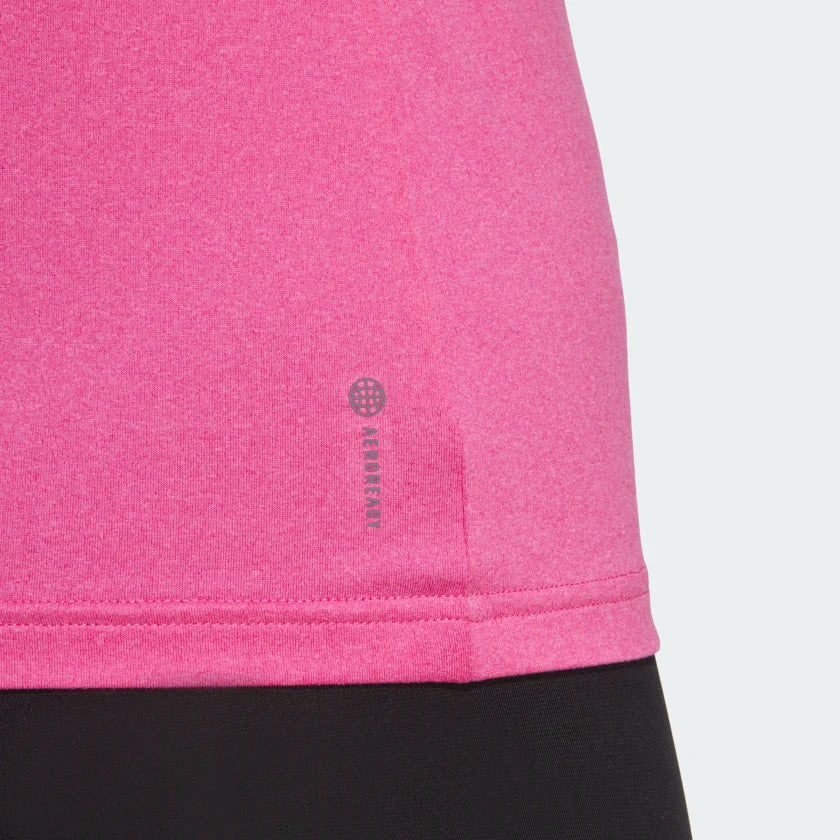 Adidas Women Aeroready Train Essentials Minimal Branding V-Neck Training Tee on www NeosSports.com