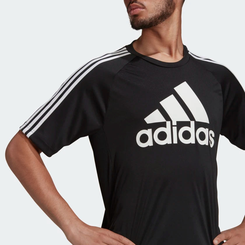 Adidas Men Aeroready Sereno Logo Football Jersey on www.NeosSports.com