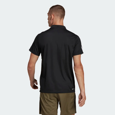 Adidas Men Train Essentials Pique 3-Stripes Training Polo Shirt on www.NeosSports.com