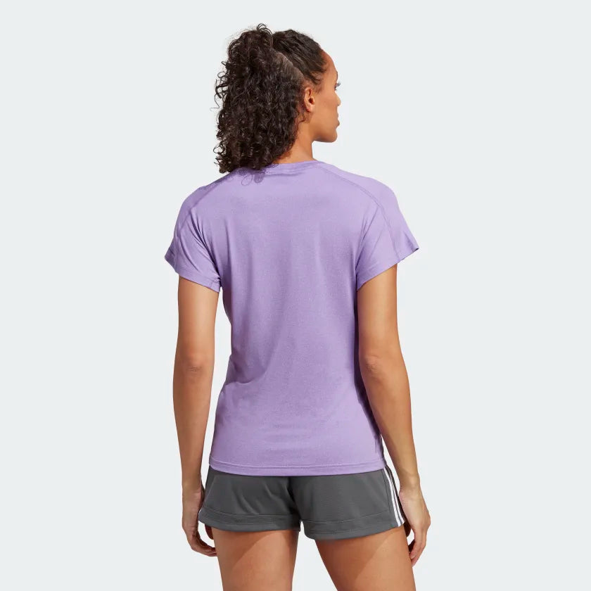 Adidas Women Aeroready Train Essentials Minimal Branding V-Neck Training Tee on www.NeosSports.com