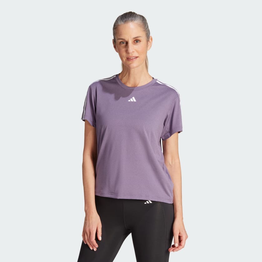 Adidas Women AEROREADY Train Essentials 3-Stripes Training Tee on www.NeosSports.com