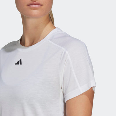 Adidas Women Aeroready Train Essentials Minimal Branding CrewNeck Training Tee on www.NeosSports.com