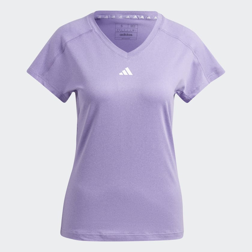 Adidas Women Aeroready Train Essentials Minimal Branding V-Neck Training Tee on www.NeosSports.com