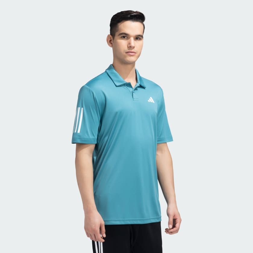 Adidas Men Club 3 Stripes Tennis Polo Tee on www.NeosSports.com