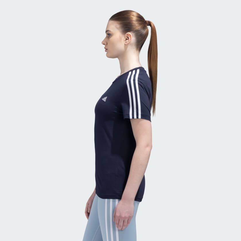 Adidas Women Essentials Slim 3 Stripes Training Tee on www.NeosSports.com