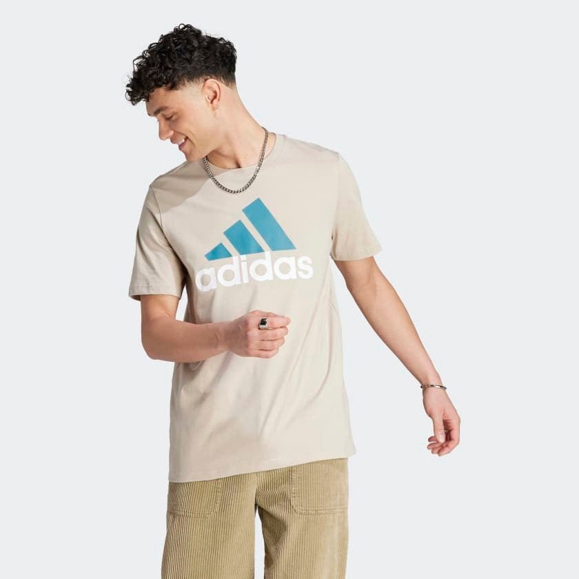 Adidas Men Essentials Single Jersey Big Logo Casual Tee on www.NeosSports.com