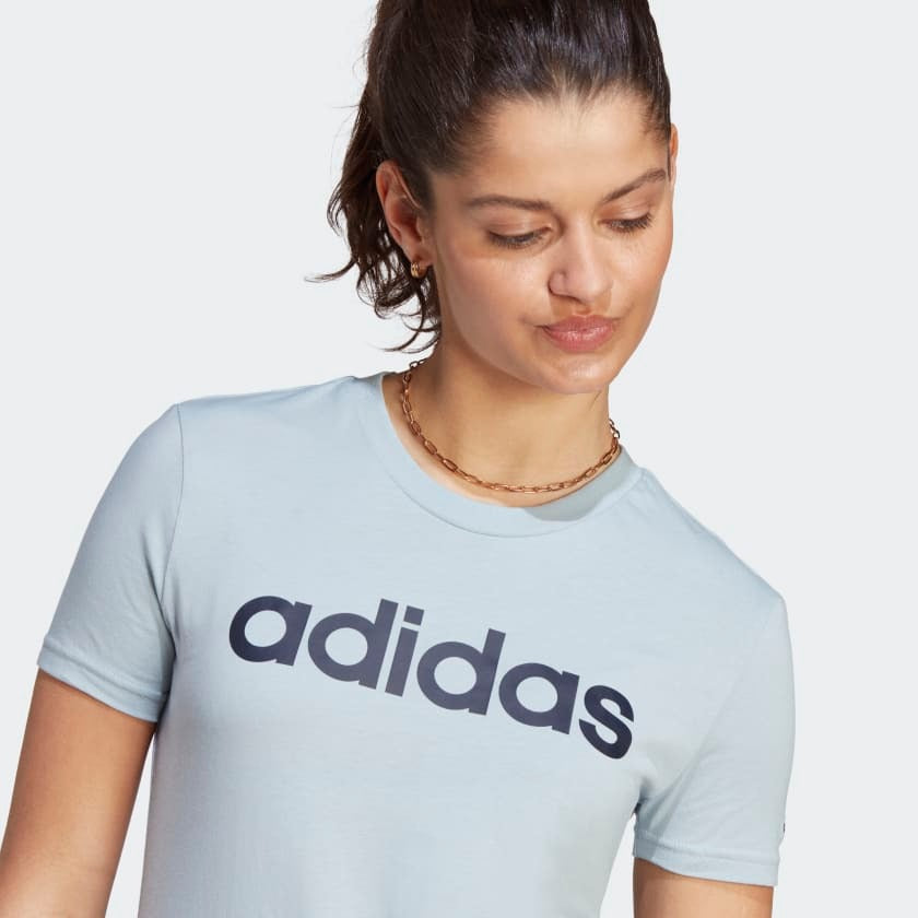 Adidas Women Essentials Slim Logo Casual Tee on www.NeosSports.com