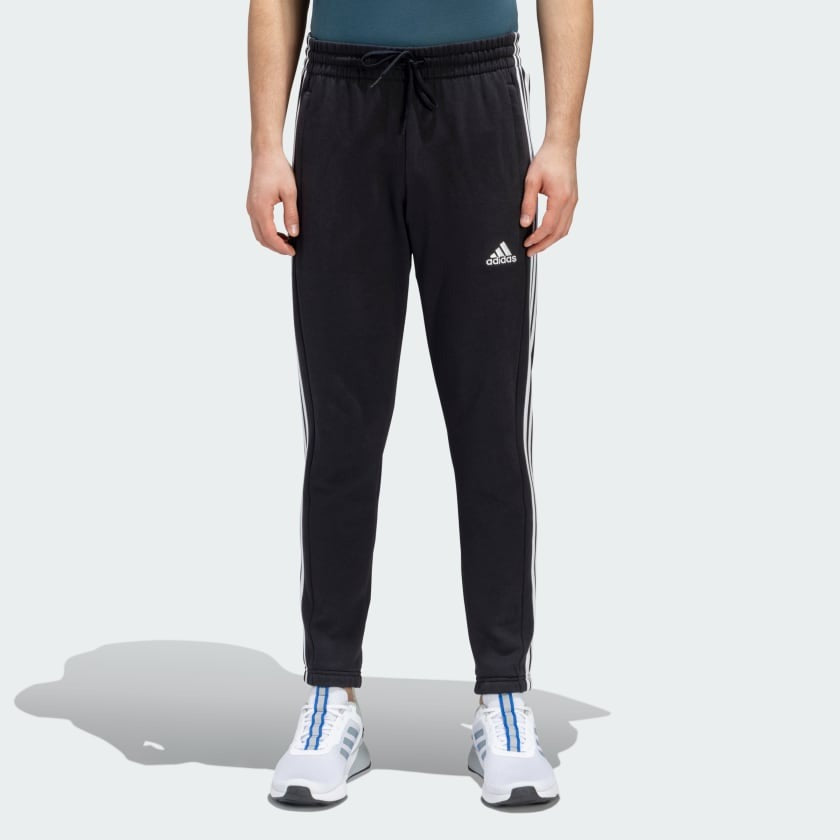 Adidas Men 3 Stripes French Terry Tapered Training Pants on www.NeosSports.com