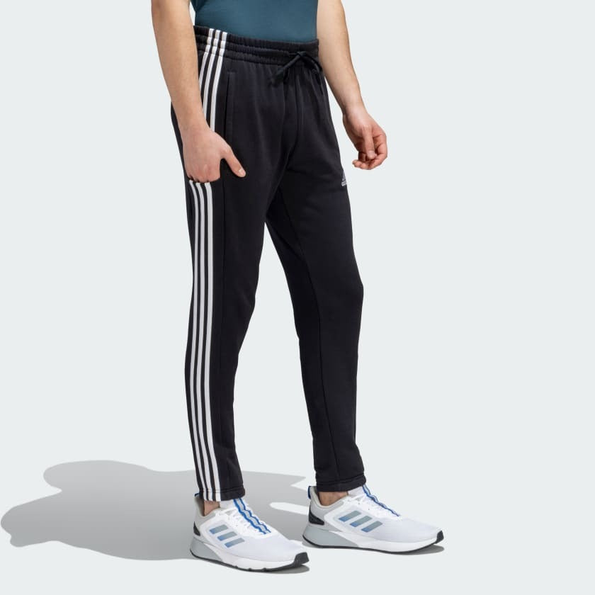Adidas Men 3 Stripes French Terry Tapered Training Pants on www.NeosSports.com