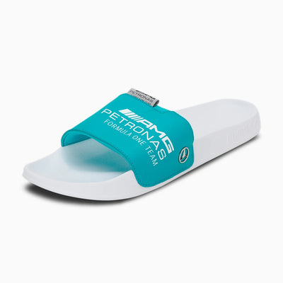 Puma Unisex Mercedes AMG Petronas F1 Leadcat 2.0 Logo Casual Slides on www.NeosSports.com