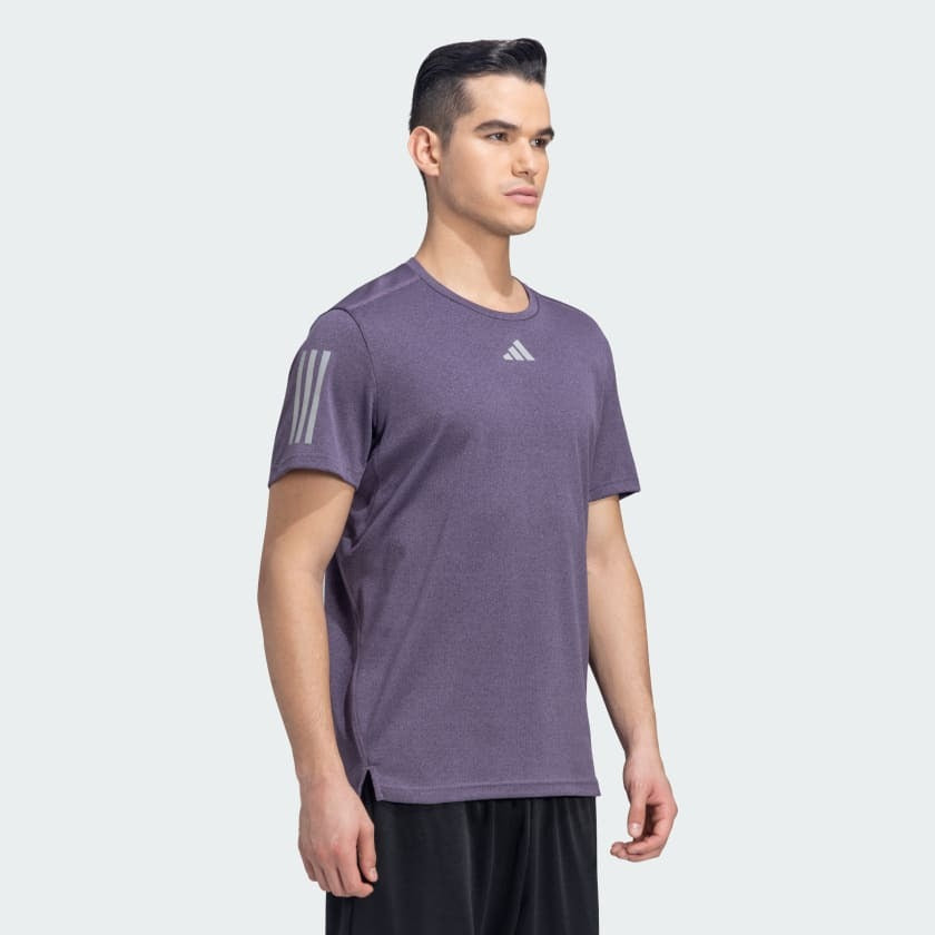 Adidas Men Own The Run Heather Running Tee on www.NeosSports.com