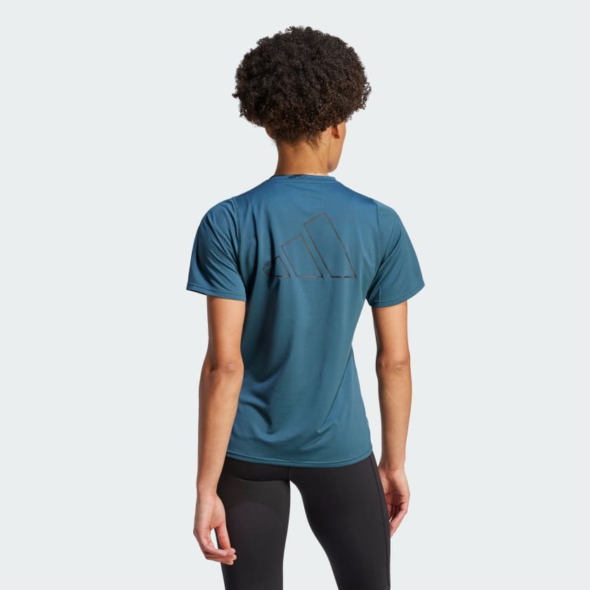 Adidas Women Run Icon 3 Bar Running Tee on www.NeosSports.com