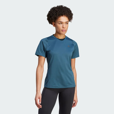 Adidas Women Run Icon 3 Bar Running Tee on www.NeosSports.com