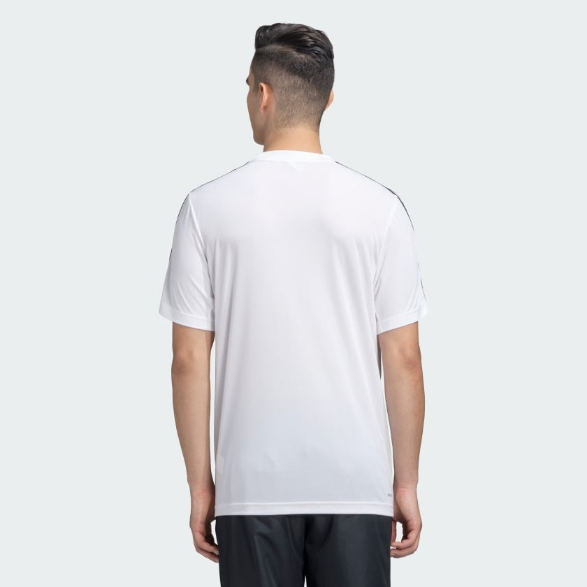 Adidas Men Essentials Base 3-Stripes Training Tee on www.NeosSports.com