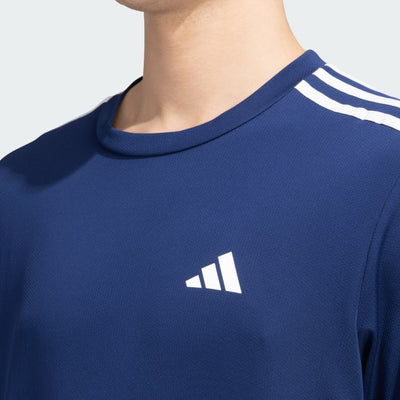 Adidas Men Train Essentials Base 3 Stripes Training Tee on www.NeosSports.com