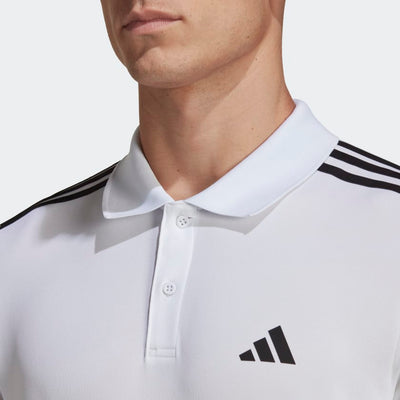 Adidas Men Train Essentials Pique 3-Stripes Training Polo Shirt on www.NeosSports.com