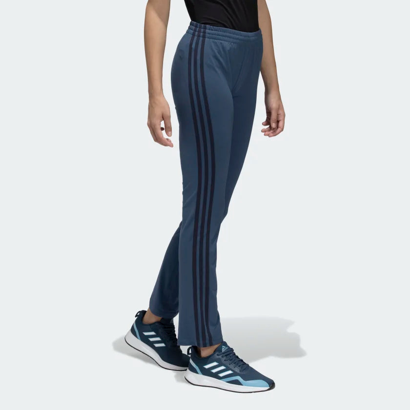 Adidas Women Black 3 Stripes Yoga Track Pants on www.NeosSports.com