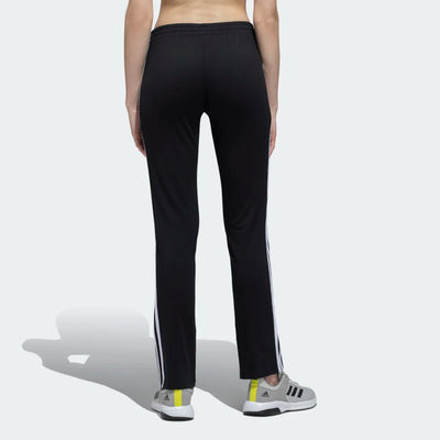 Adidas Women Black 3 Stripes Yoga Track Pants on www.NeosSports.com