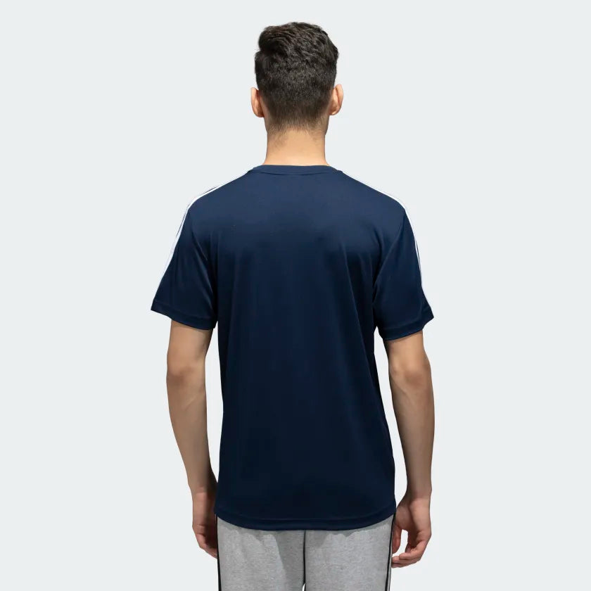 Adidas Men Sporty Round Neck 3-Stripes Training Tee on www.NeosSports.com