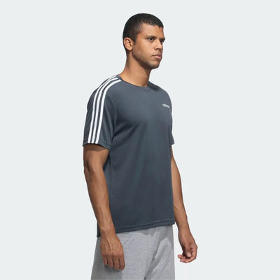 Adidas Men Sporty Round Neck 3-Stripes Training Tee on www.NeosSports.com