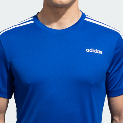 Adidas Men Sporty Round Neck 3-Stripes Training Tee on www.NeosSports.com