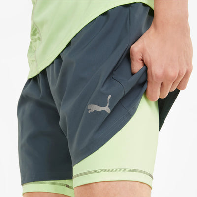 Puma Men Run 2-In-1 5" Running Shorts on www.NeosSports.com