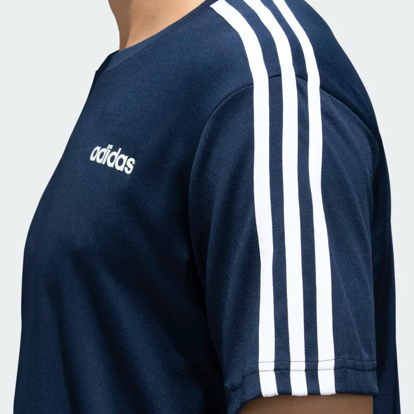 Adidas Men Sporty Round Neck 3-Stripes Training Tee on www.NeosSports.com