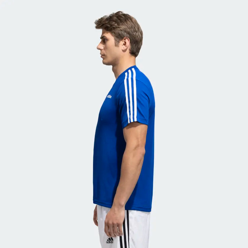 Adidas Men Sporty Round Neck 3-Stripes Training Tee on www.NeosSports.com