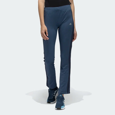 Adidas Women Black 3 Stripes Yoga Track Pants on www.NeosSports.com