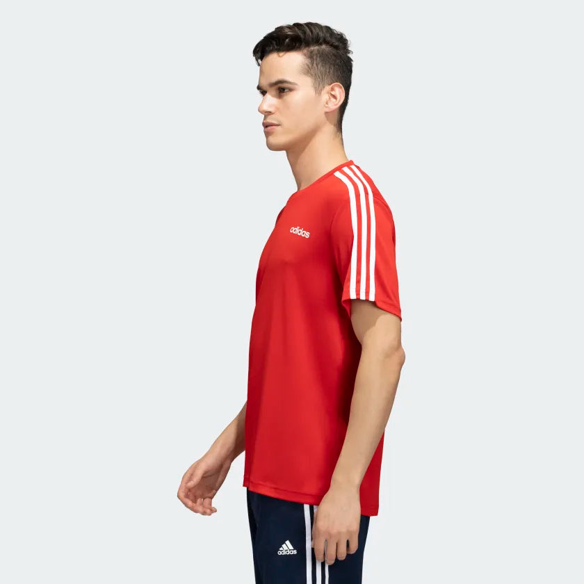 Adidas Men Sporty Round Neck 3-Stripes Training Tee on www.NeosSports.com