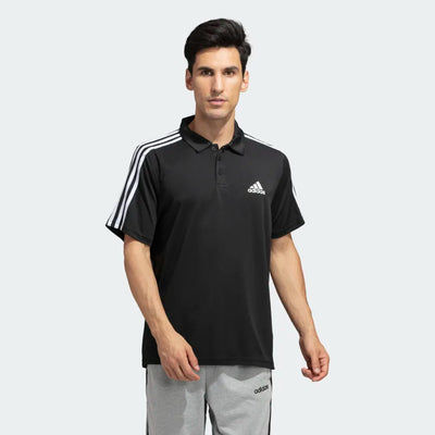 Adidas Men D2M 3-Stripes Running Polo Tee  on www.NeosSports.com