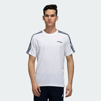 Adidas Men Sporty Round Neck 3-Stripes Training Tee on www.NeosSports.com