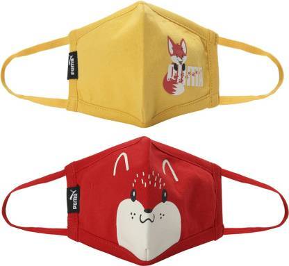 Puma Kid'S (4-6 Years) Graphic Printed Face Mask Set Of Two